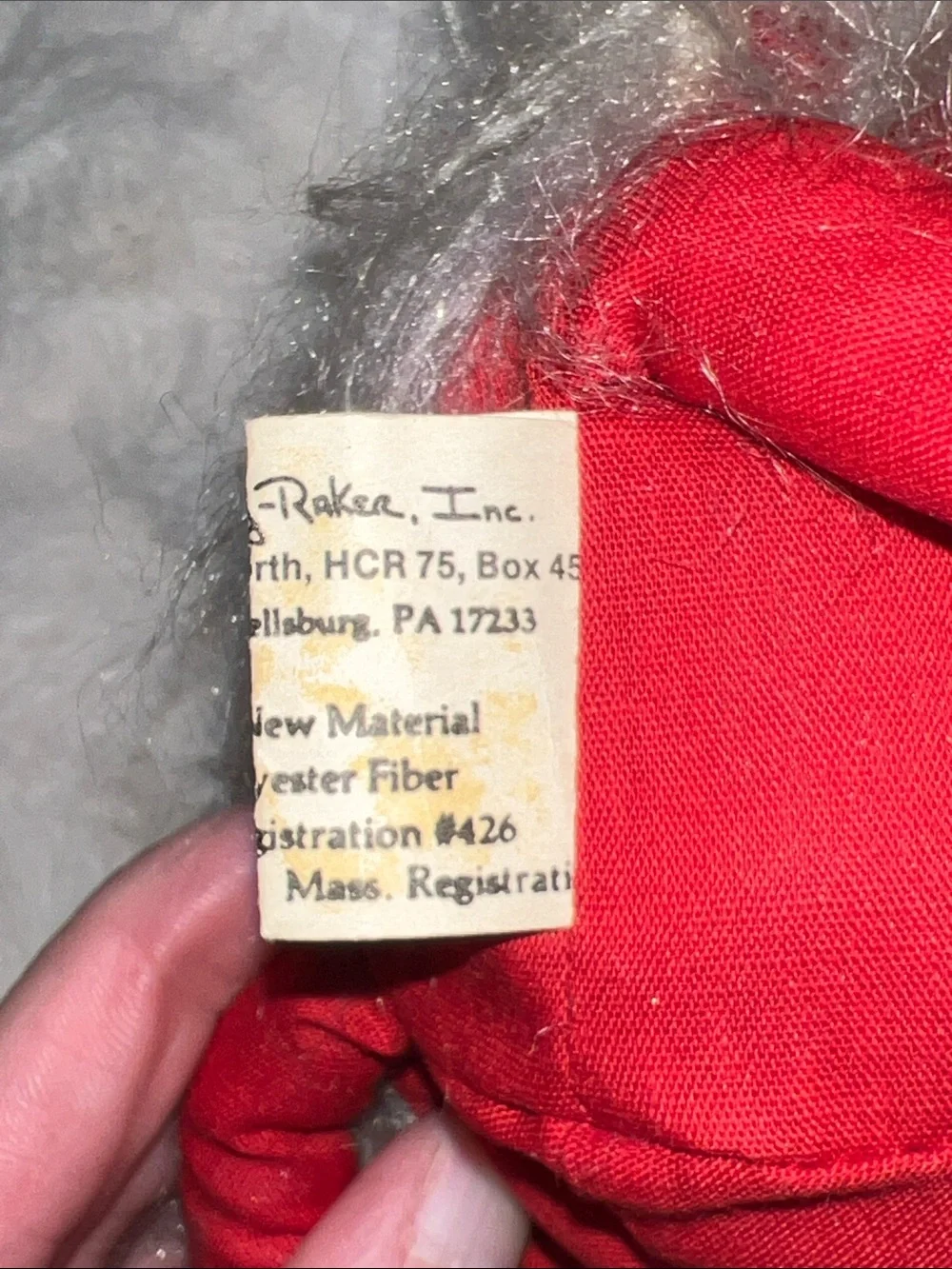 Vintage Overly-Raker Plush Santa Claus Shelf Sitter Doll McConnellsburg PA 8